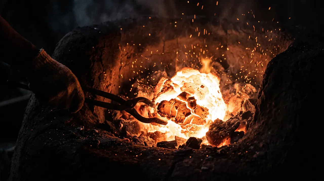 Tamahagane: el acero que nace en un horno de barro