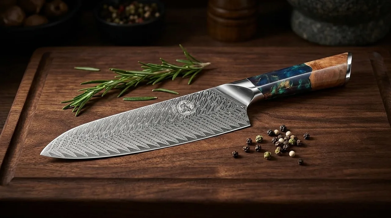 MITSUMOTO SAKARI Santoku Damasco VG-10 22 cm